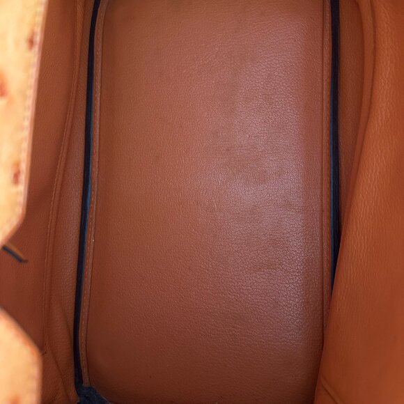 Hermes Brown Ostrich Birkin 35 - Picture 6 of 8